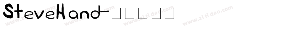SteveHand字体转换