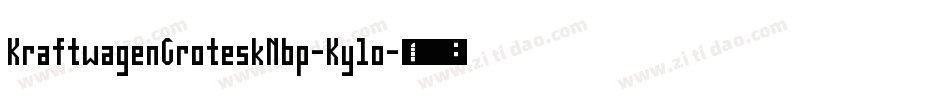 KraftwagenGroteskNbp-Ky1o字体转换