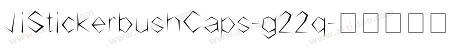 JiStickerbushCaps-g22q字体转换