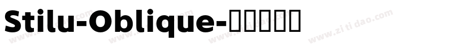 Stilu-Oblique字体转换