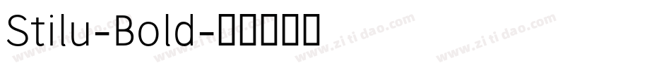 Stilu-Bold字体转换