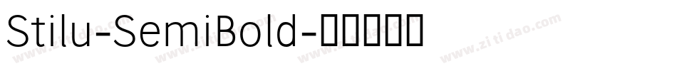 Stilu-SemiBold字体转换