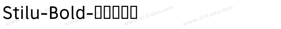 Stilu-Bold字体转换