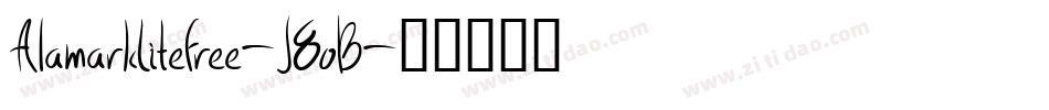 AlamarkLiteFree-J8oB字体转换