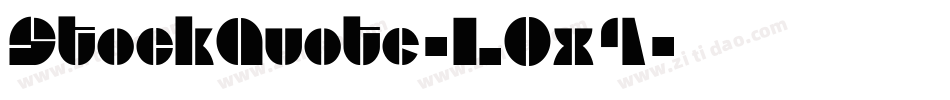 StockQuote-LOx4字体转换