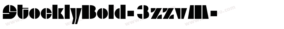 StocklyBold-3zzvM字体转换