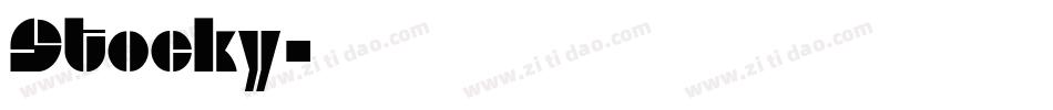 Stocky字体转换