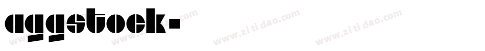aggstock字体转换