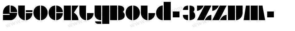 StocklyBold-3zzvM字体转换