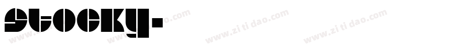 Stocky字体转换