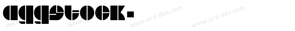 aggstock字体转换