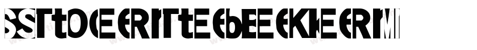 Stoertebeker字体转换