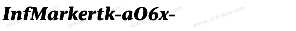 InfMarkertk-aO6x字体转换