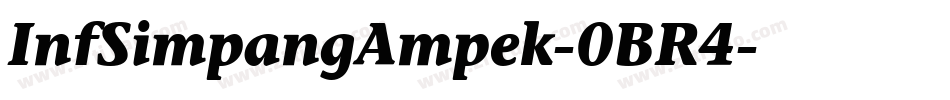 InfSimpangAmpek-0BR4字体转换