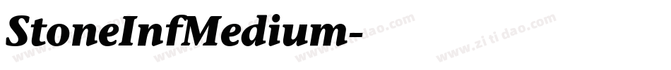 StoneInfMedium字体转换