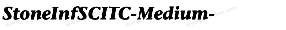 StoneInfSCITC-Medium字体转换