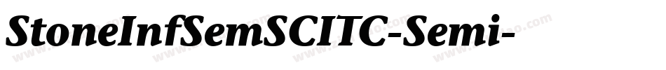 StoneInfSemSCITC-Semi字体转换
