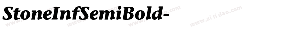 StoneInfSemiBold字体转换