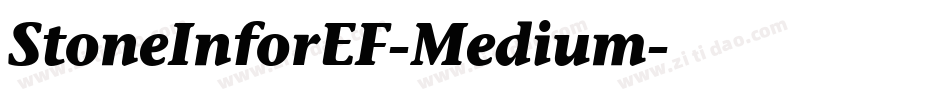 StoneInforEF-Medium字体转换
