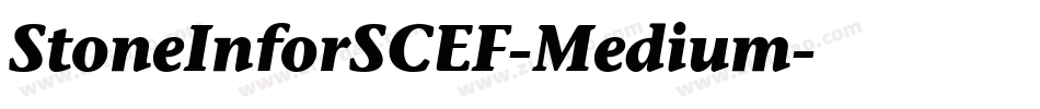 StoneInforSCEF-Medium字体转换
