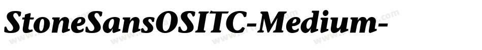 StoneSansOSITC-Medium字体转换