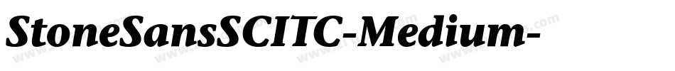 StoneSansSCITC-Medium字体转换