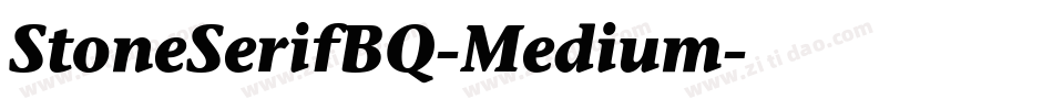 StoneSerifBQ-Medium字体转换