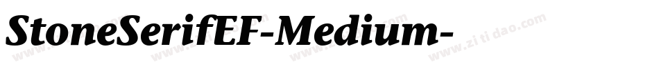StoneSerifEF-Medium字体转换