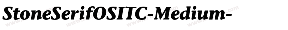 StoneSerifOSITC-Medium字体转换