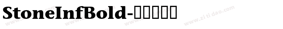 StoneInfBold字体转换