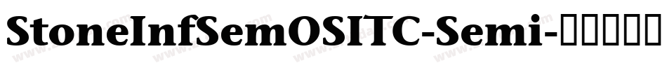 StoneInfSemOSITC-Semi字体转换