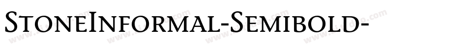 StoneInformal-Semibold字体转换