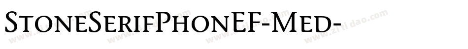 StoneSerifPhonEF-Med字体转换
