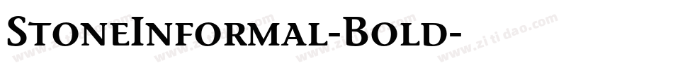 StoneInformal-Bold字体转换