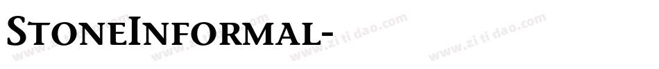 StoneInformal字体转换
