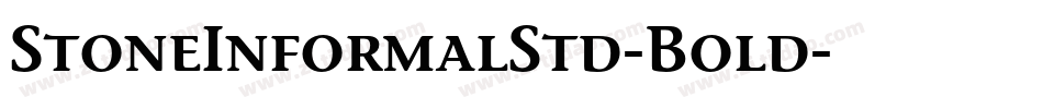 StoneInformalStd-Bold字体转换