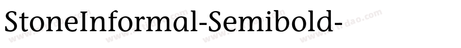 StoneInformal-Semibold字体转换