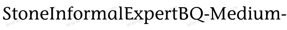 StoneInformalExpertBQ-Medium字体转换