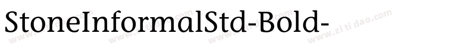 StoneInformalStd-Bold字体转换