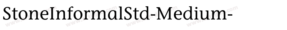 StoneInformalStd-Medium字体转换