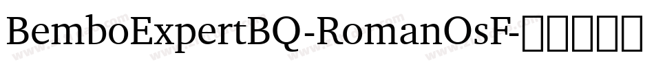 BemboExpertBQ-RomanOsF字体转换