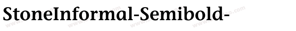 StoneInformal-Semibold字体转换