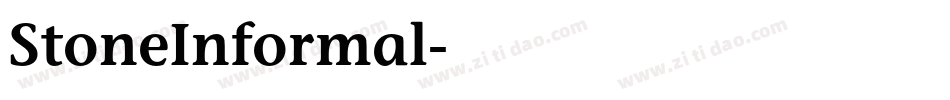 StoneInformal字体转换