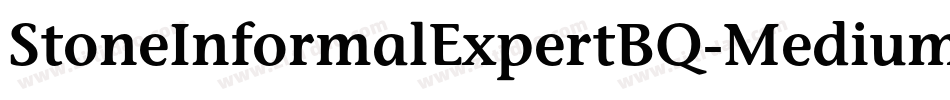 StoneInformalExpertBQ-Medium字体转换