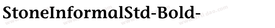 StoneInformalStd-Bold字体转换