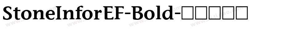 StoneInforEF-Bold字体转换