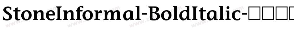 StoneInformal-BoldItalic字体转换