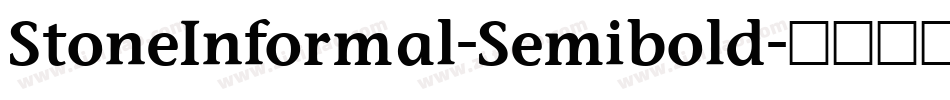 StoneInformal-Semibold字体转换
