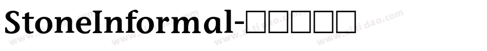 StoneInformal字体转换