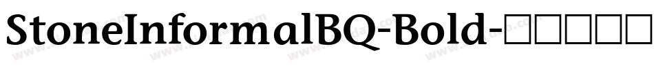 StoneInformalBQ-Bold字体转换